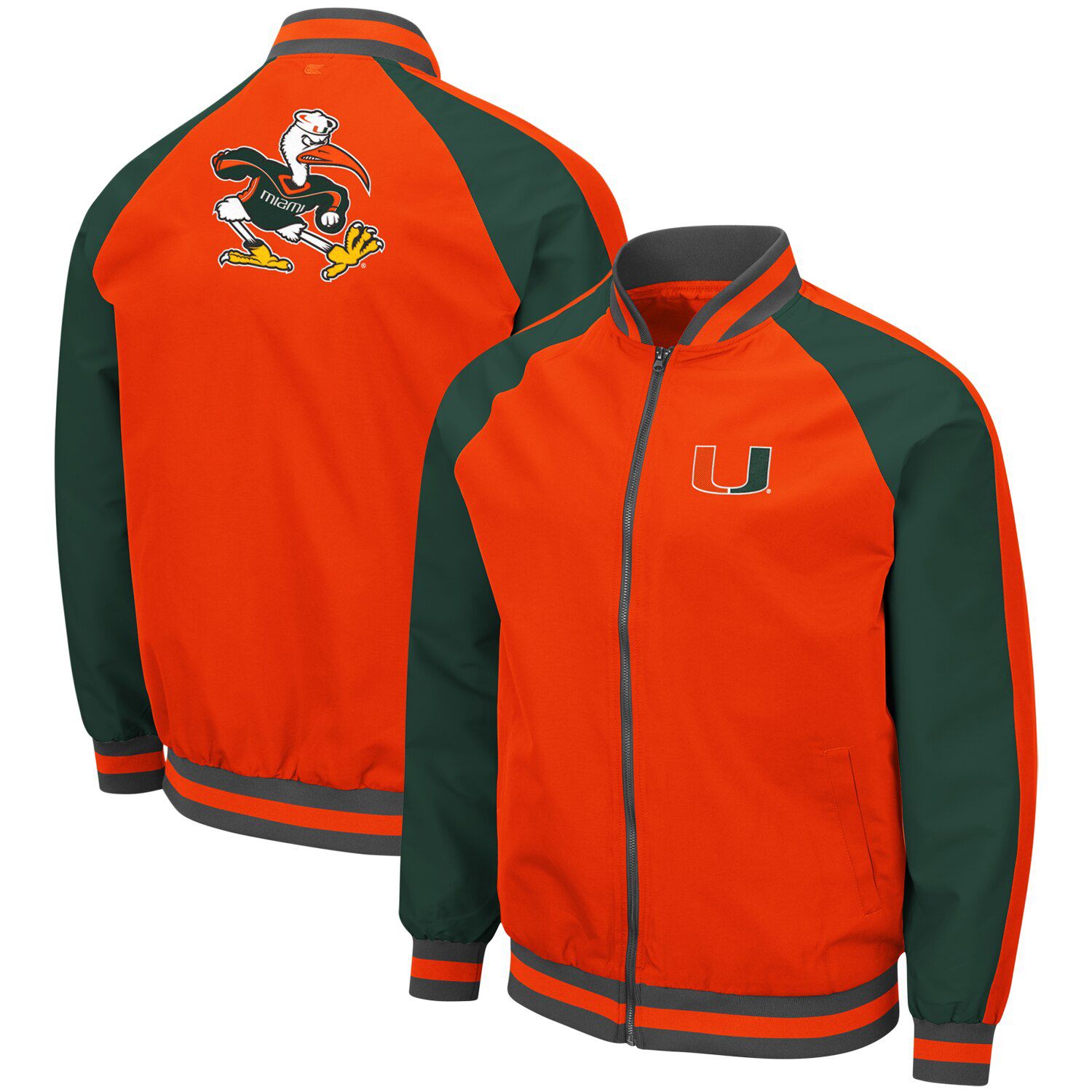 miami hurricanes bomber jacket