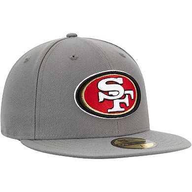 Men's New Era Graphite San Francisco 49ers Storm 59FIFTY Fitted Hat