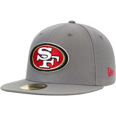 Men's New Era Graphite San Francisco 49ers Storm 59FIFTY Fitted Hat
