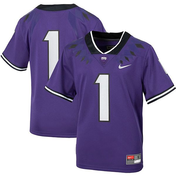 Youth Nike #1 Purple TCU Horned Frogs Untouchable Football Jersey