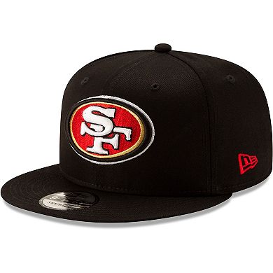 Men's New Era Black San Francisco 49ers Basic 9FIFTY Adjustable Snapback Hat
