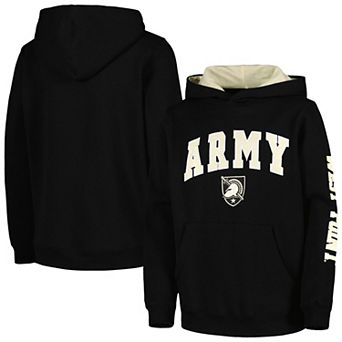 Youth Colosseum Black Army Black Knights 2-Hit Team Pullover Hoodie