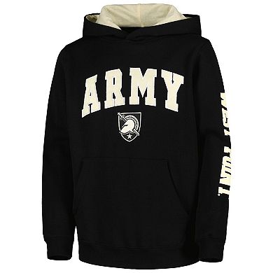 Youth Colosseum Black Army Black Knights 2-Hit Team Pullover Hoodie