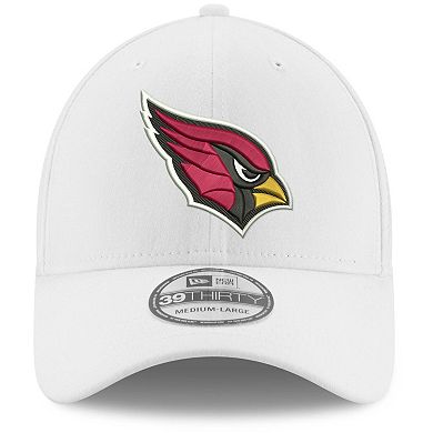 Men's New Era White Arizona Cardinals Iced 39THIRTY Flex Hat