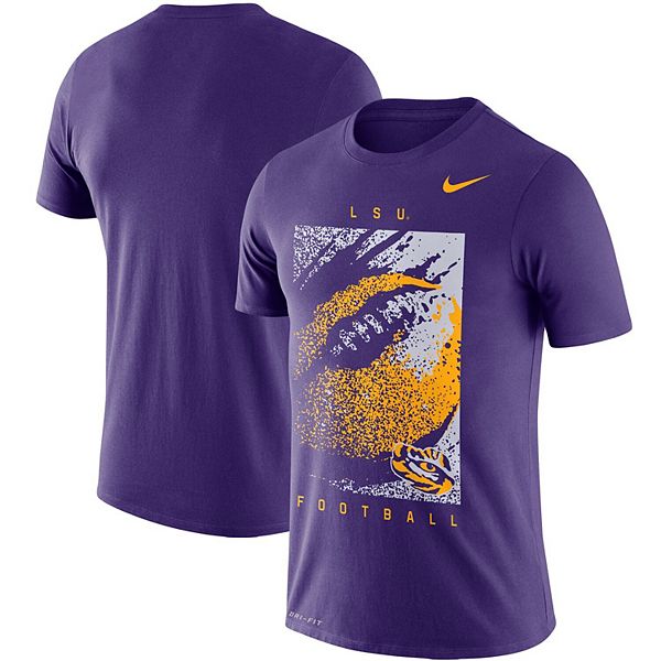 Men's Nike Purple LSU Tigers Football Performance T-Shirt