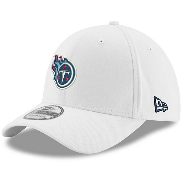 Men's New Era White Tennessee Titans Iced 39THIRTY Flex Hat