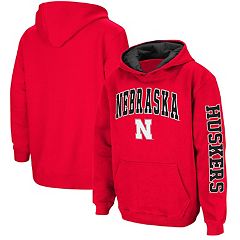 Youth Colosseum Red Louisville Cardinals Ned Raglan Long Sleeve Hooded  T-Shirt