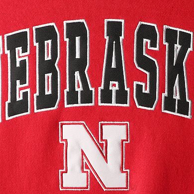 Youth Colosseum Scarlet Nebraska Huskers 2-Hit Team Pullover Hoodie