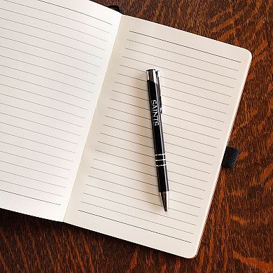 Sparo New Orleans Saints Laser-Engraved Notepad & Pen Gift Set