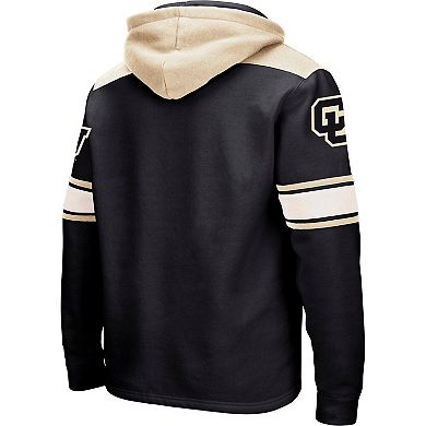 Men's Colosseum Black Colorado Buffaloes 2.0 Lace-Up Pullover Hoodie