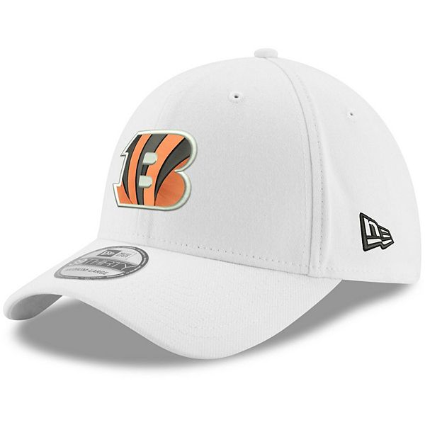 Men's New Era White Cincinnati Bengals Iced 39THIRTY Flex Hat