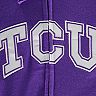 Women's Stadium Athletic Purple TCU Horned Frogs Arched Name Full-Zip Hoodie