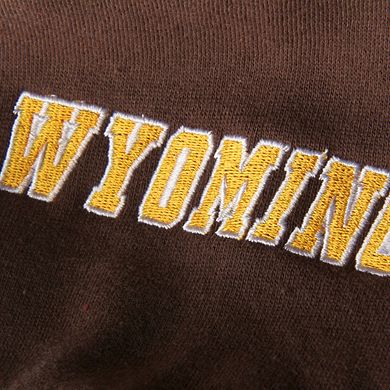 Women's Stadium Athletic Brown Wyoming Cowboys Big Logo Pullover Hoodie