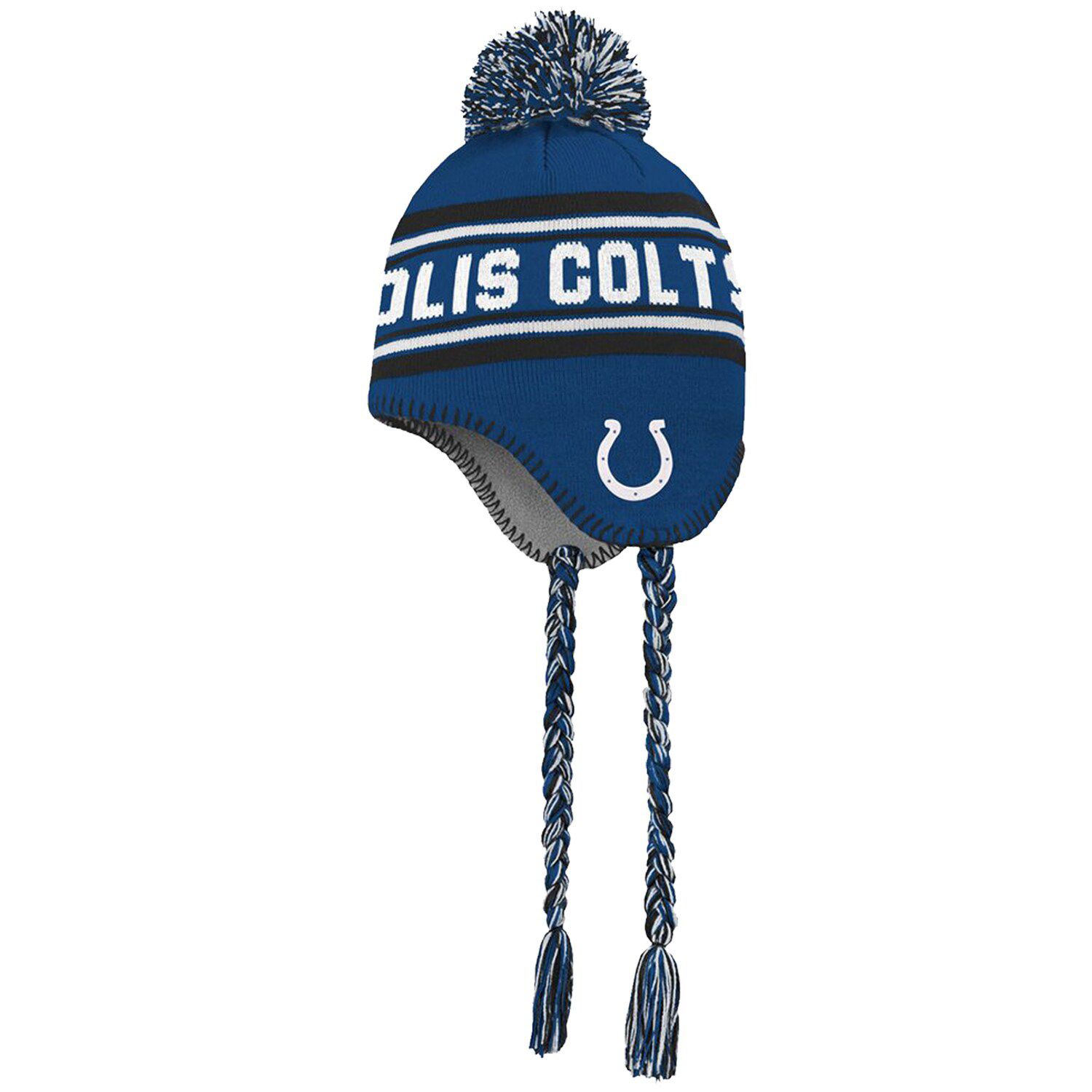 Dallas Cowboys Youth Jacquard Tassel Knit Hat With Pom Navy