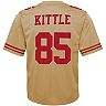 Youth Nike George Kittle Gold San Francisco 49ers Inverted Game Jersey