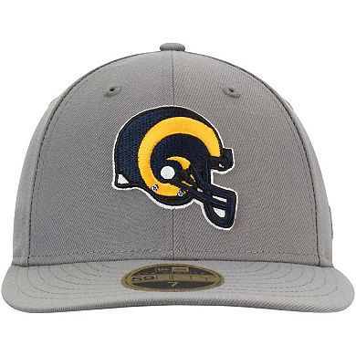 Men's New Era Graphite Los Angeles Rams Throwback Logo Storm Low ...