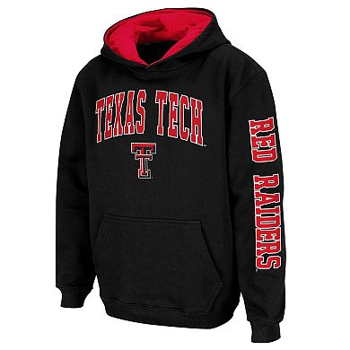 Youth Colosseum Black Texas Tech Red Raiders 2-Hit Team Pullover Hoodie