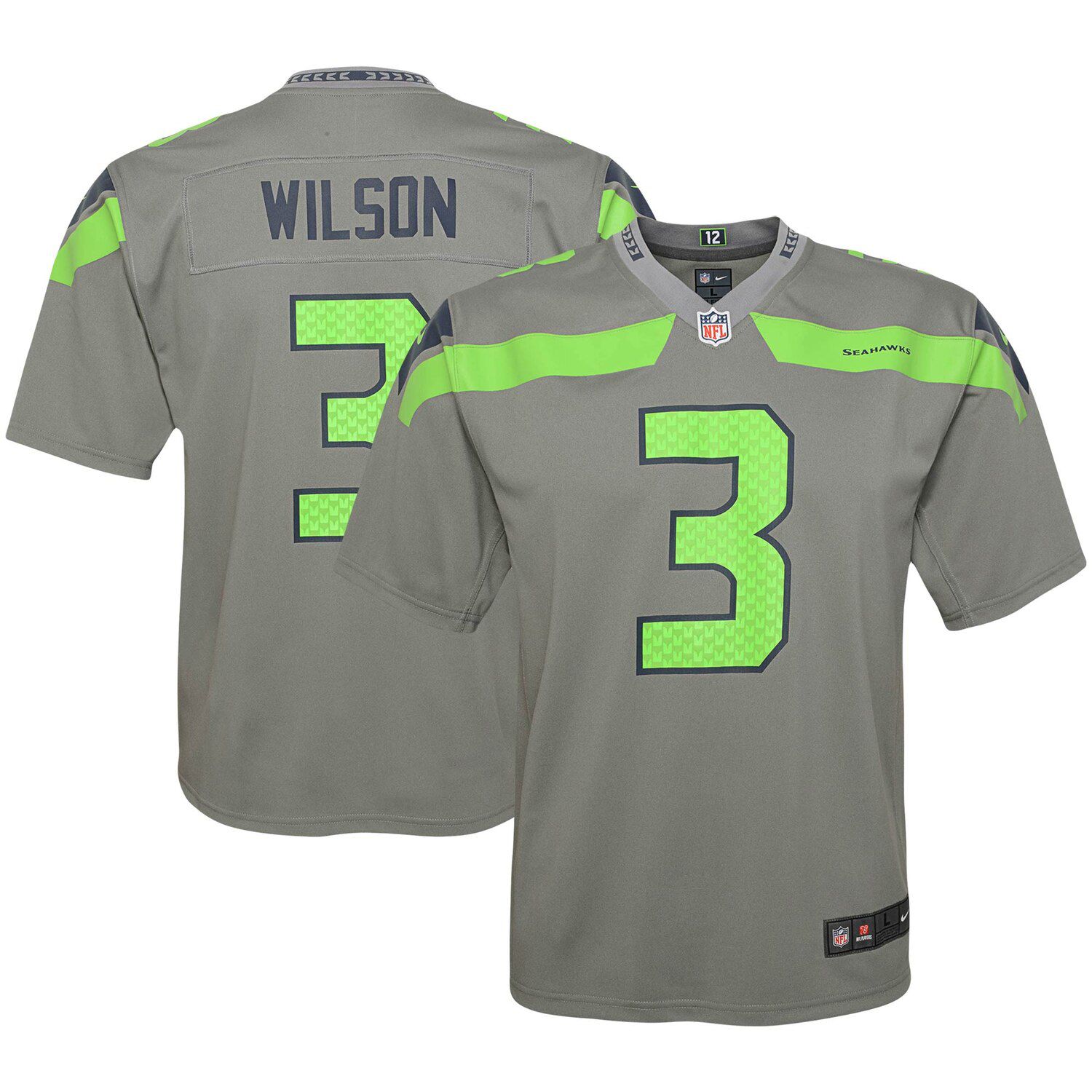 seattle seahawks gray jersey