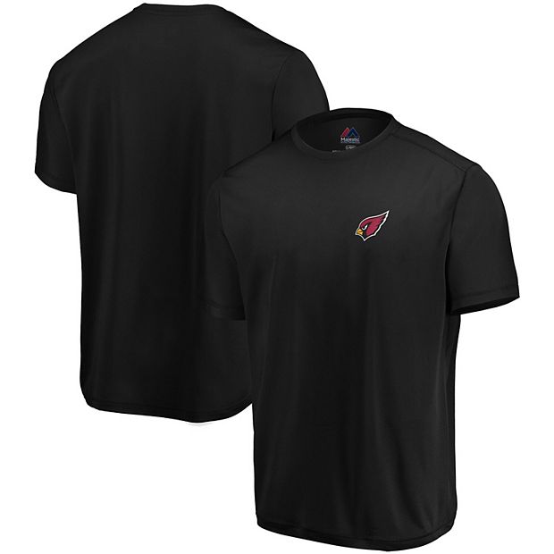 Men's Majestic Black Arizona Cardinals Showtime Logo Cool Base T-Shirt