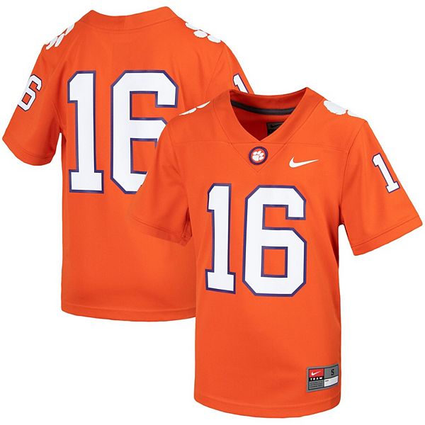 Preschool Nike #16 Orange Clemson Tigers Untouchable Football Jersey