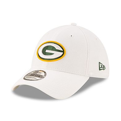 Men's New Era White Green Bay Packers Iced 39THIRTY Flex Hat