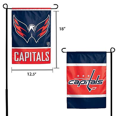 WinCraft Washington Capitals 12" x 18" Double-Sided Garden Flag