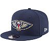 Men's New Era Navy New Orleans Pelicans Official Team Color 9FIFTY Adjustable Snapback Hat