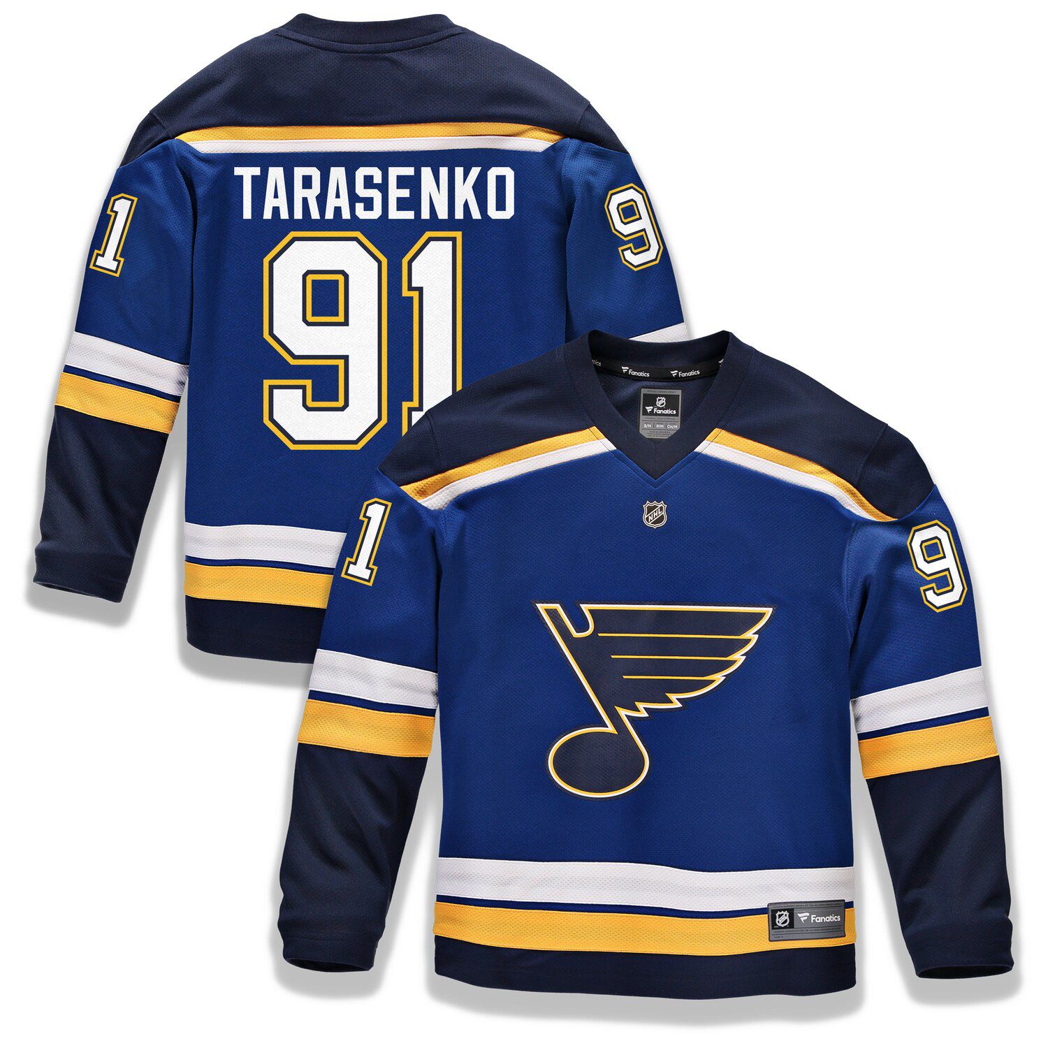 fanatics blues jersey