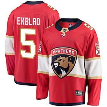Men's Fanatics Branded Aaron Ekblad Red Florida Panthers Breakaway Player Jersey