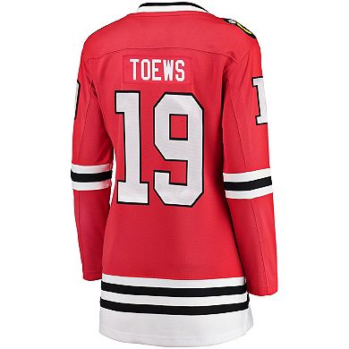 Women's Fanatics Branded Jonathan Toews Red Chicago Blackhawks Home Breakaway Player Jersey