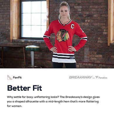 Women's Fanatics Branded Jonathan Toews Red Chicago Blackhawks Home Breakaway Player Jersey