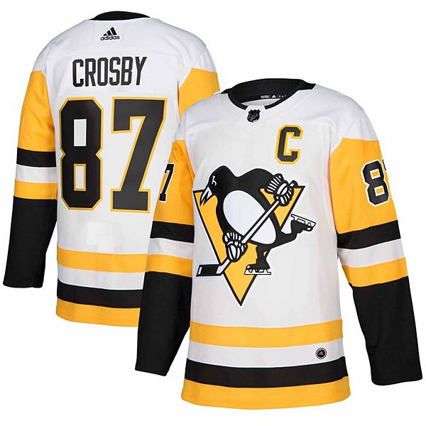 Men's adidas Sidney Crosby White Pittsburgh Penguins Away