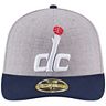 Men's New Era Heathered Gray/Navy Washington Wizards Two-Tone Low Profile 59FIFTY Fitted Hat