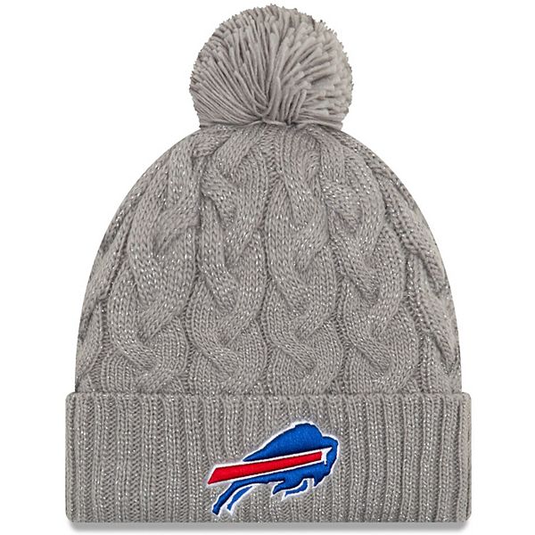 Women's New Era Gray Buffalo Bills Swift Cable Cuffed Knit Hat