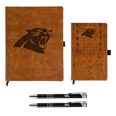 Sparo Carolina Panthers Laser-Engraved Notepad & Pen Gift Set