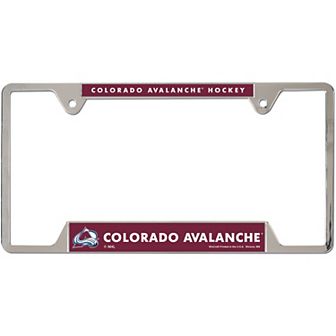 WinCraft Colorado Avalanche Chrome Plated Metal License Plate Frame