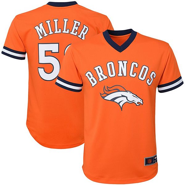 NFL Boys 8-20 Denver Broncos Von Miller Jersey, Boy's, Size: Small 8, Orange