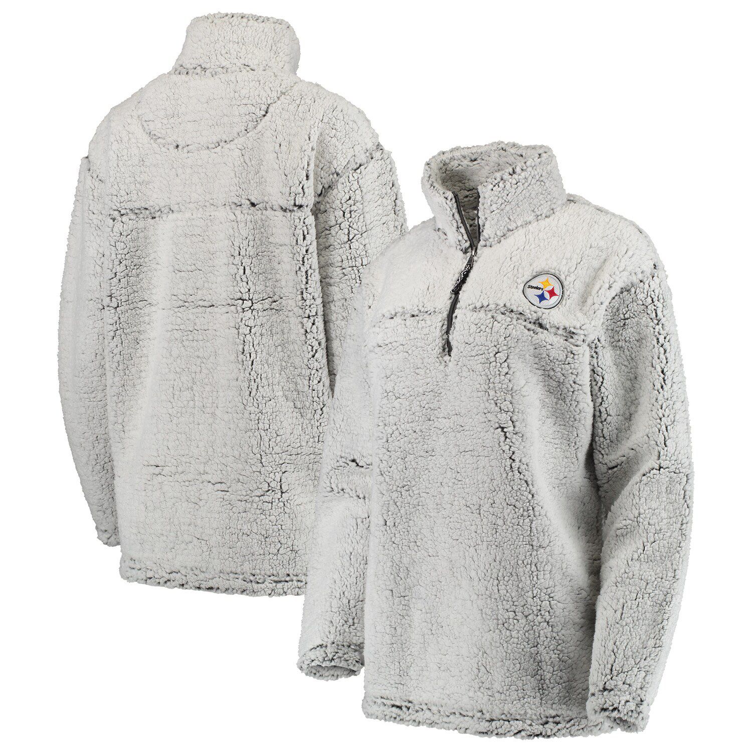 sherpa pullover grey