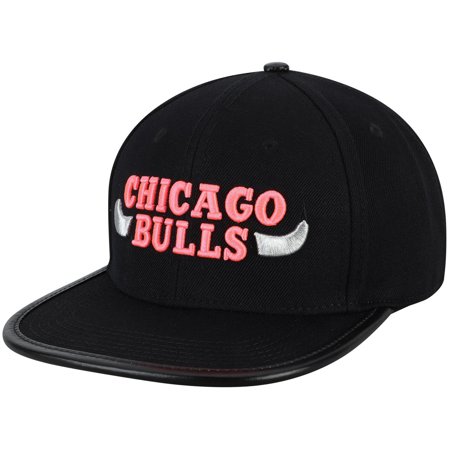 chicago bulls leather cap