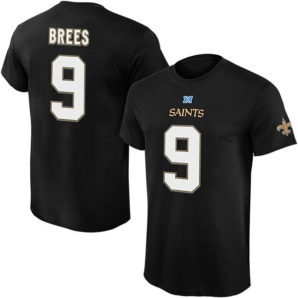 Women's Majestic Drew Brees Black New Orleans Saints Plus Size