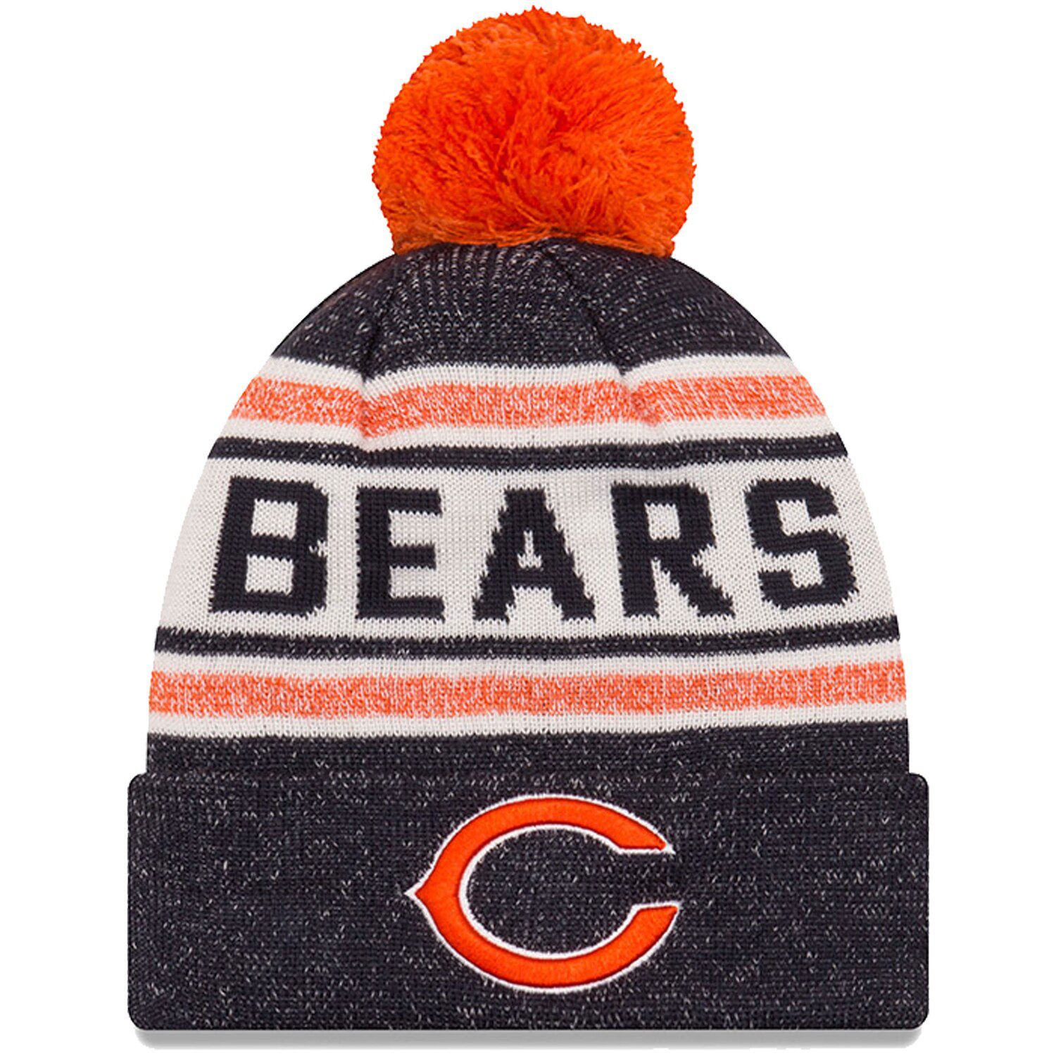new era men's salute to service chicago bears olive cuffed knit