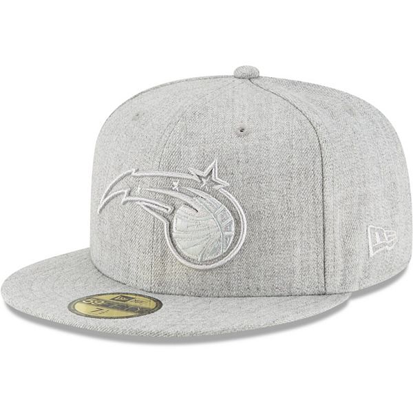 Men's New Era Gray Orlando Magic Twisted Frame 59FIFTY Fitted Hat
