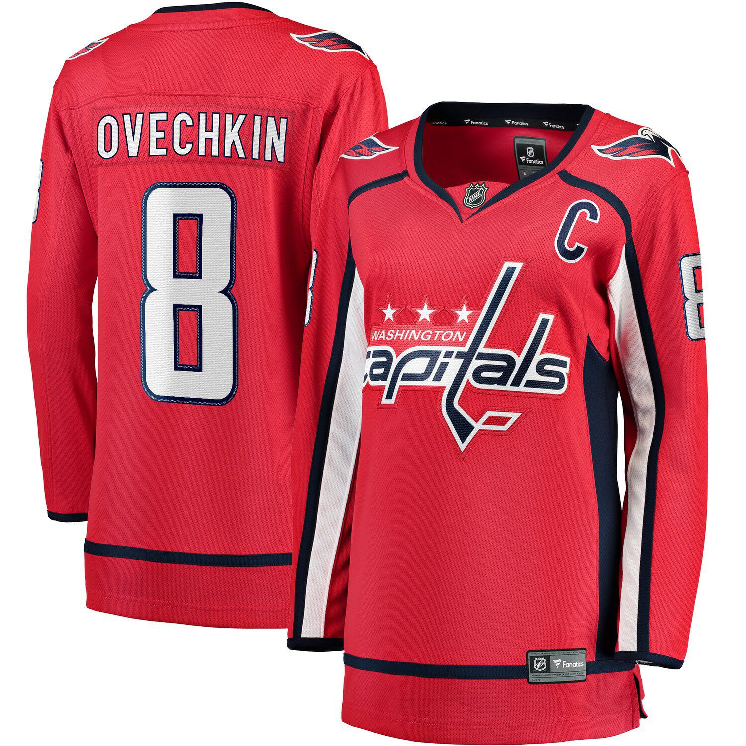 Outerstuff Alexander Ovechkin Washington Capitals Youth 2020/21 Alternate Premier Player Jersey - Navy