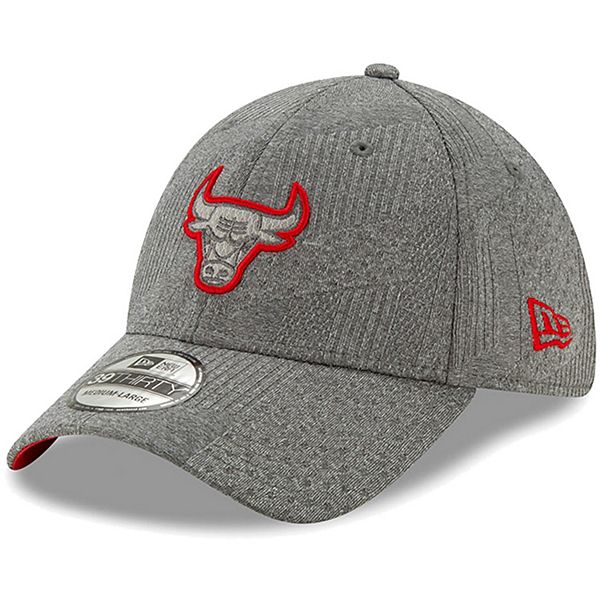 New Era 39Thirty Stretch Cap GRAY Chicago Bulls 