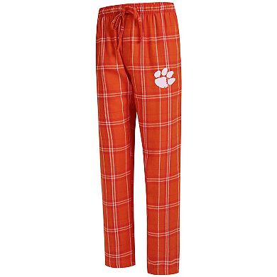 Men's Concepts Sport Orange Clemson Tigers Big & Tall Hillstone Flannel Pants