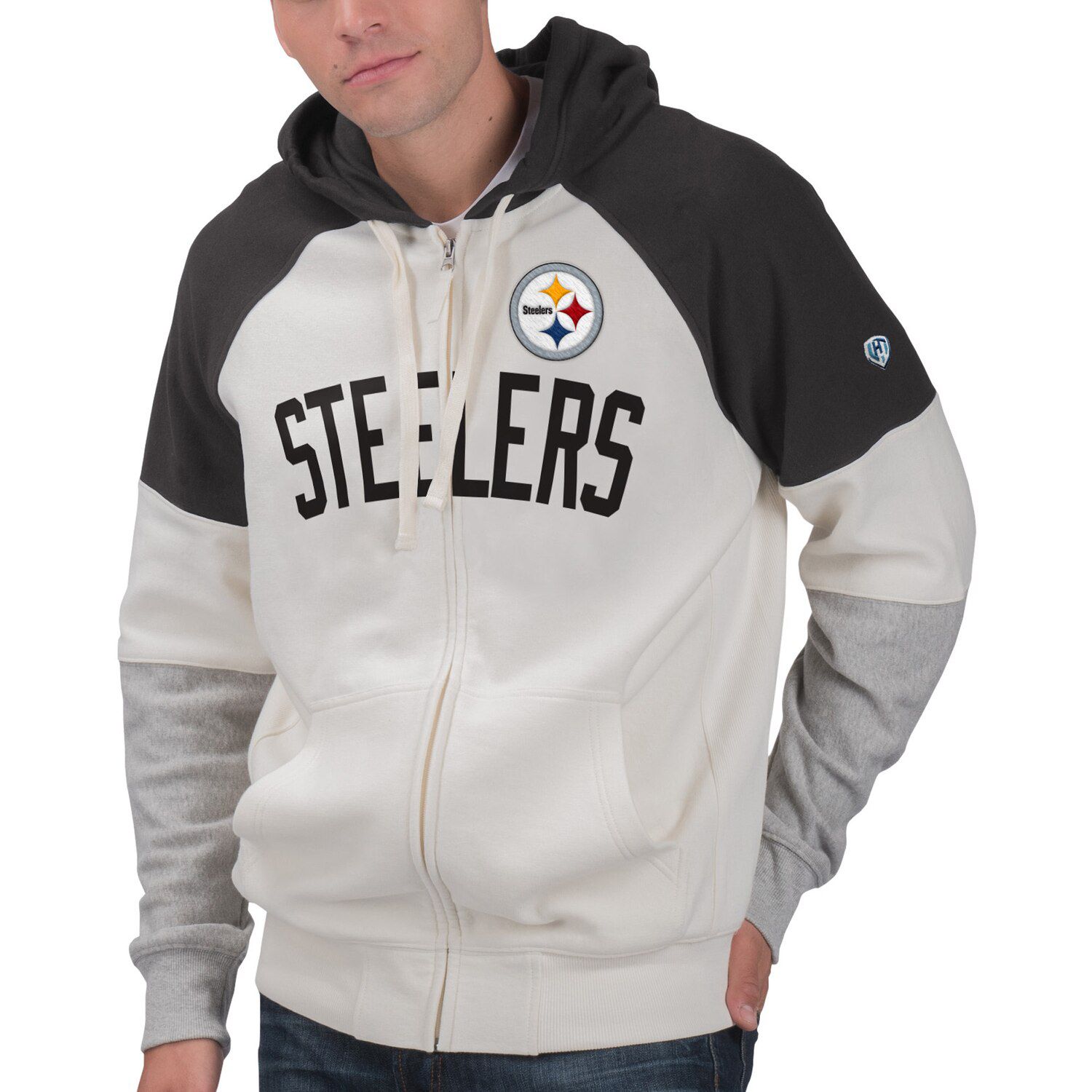 white pittsburgh steelers hoodie