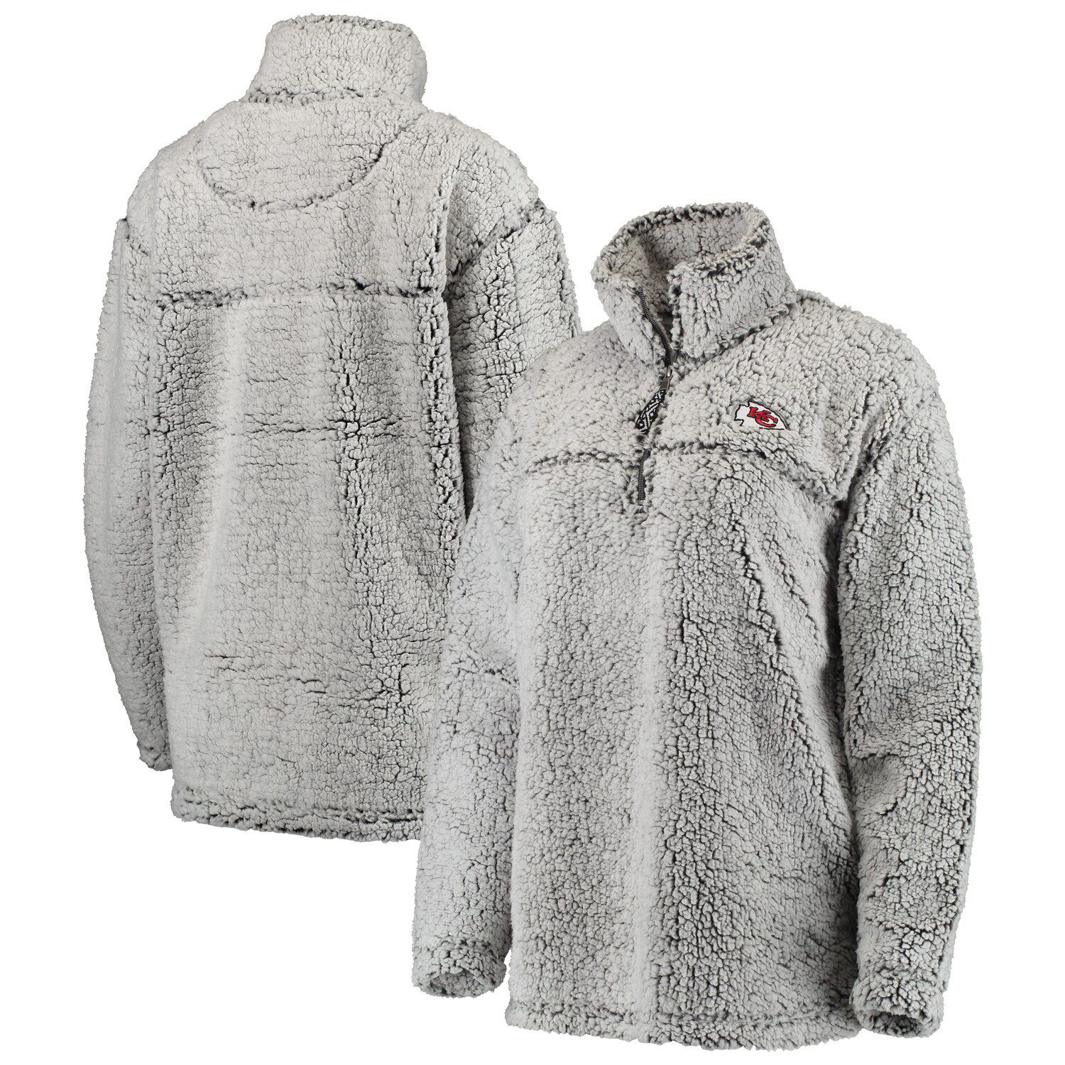 sherpa zip pullover