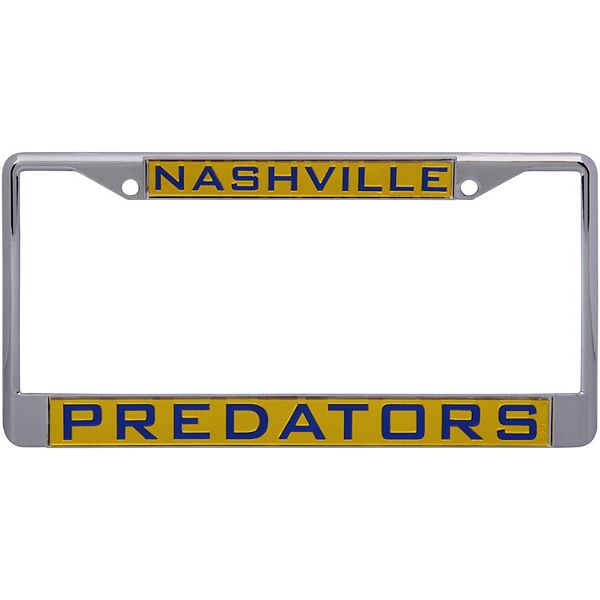 WinCraft Nashville Predators Laser Inlaid Metal License Plate Frame