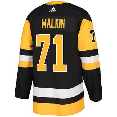 Men's adidas Evgeni Malkin Black Pittsburgh Penguins Authentic Player Jersey