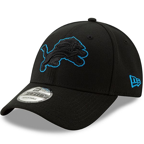 Men's New Era Black Detroit Lions Momentum 9FORTY Adjustable Snapback Hat